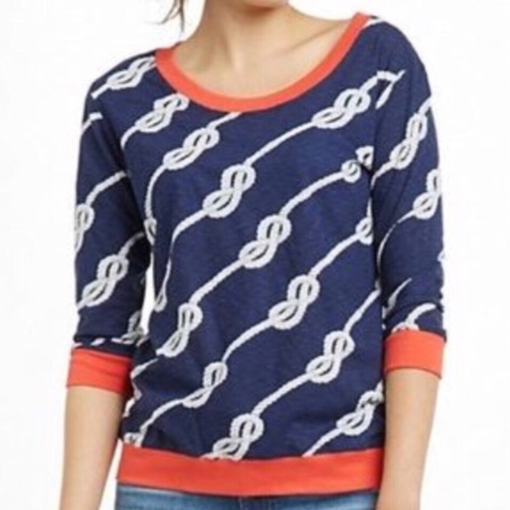 Anthropologie Porridge Twisted Ropes Tee